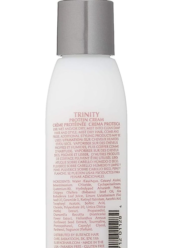 Surface Hair Trinity Protein Cream Leave-In Conditioner, 4 Fl Oz - Nourishing Detangler for Color-Treated Hair - Image 2